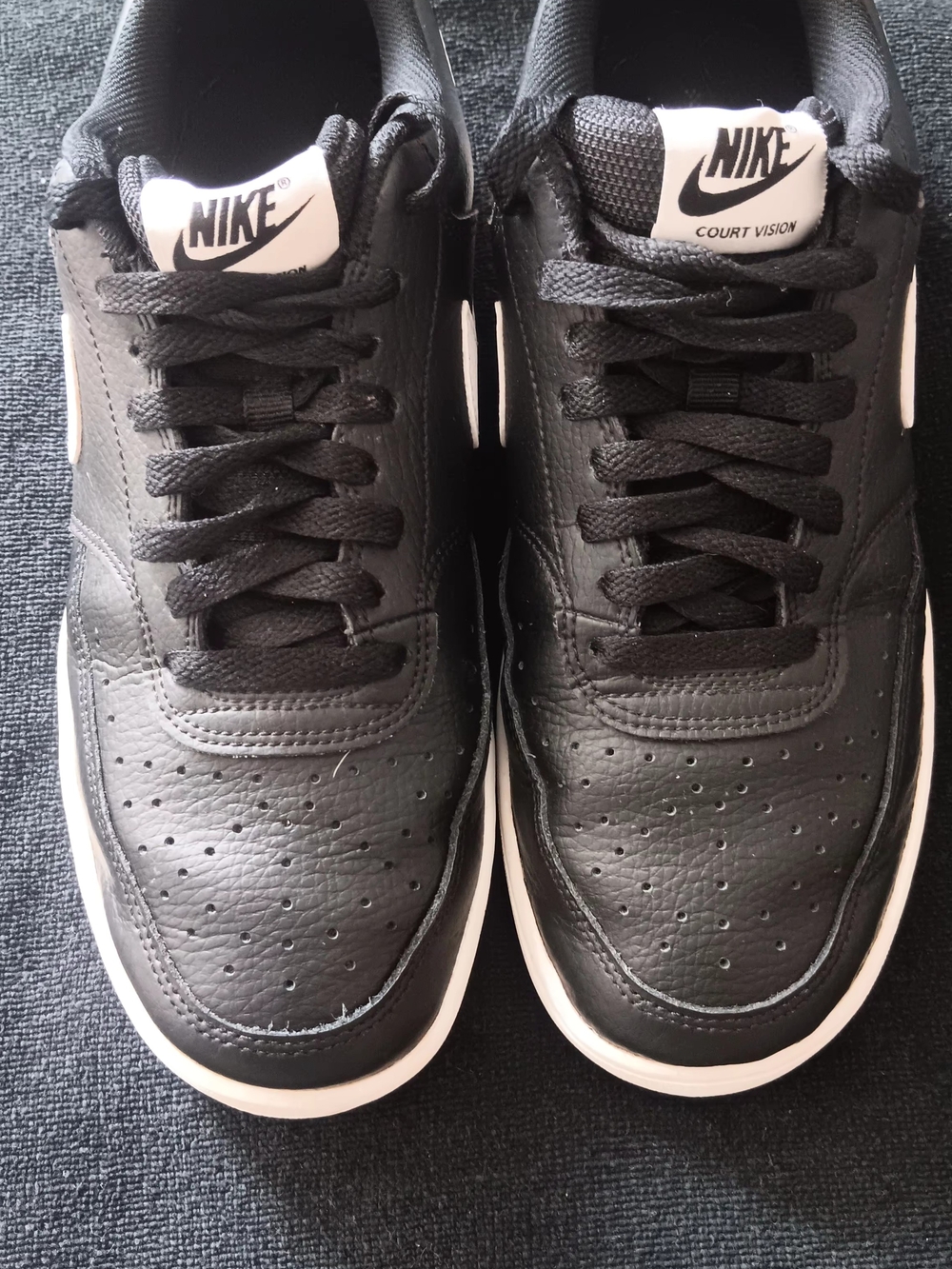 Nike Court Vision Low Men's Shoes - Black/White